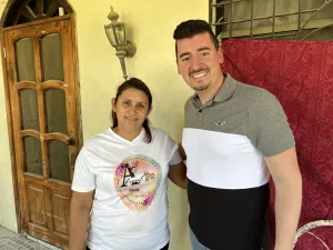 Daniel Genest in Honduras with Client